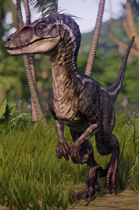 Jurassic World Evolution Velociraptor Blue Skin
