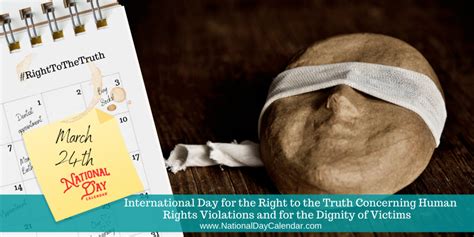 Truth Concerning Human Rights Violations Day March 24 National Day