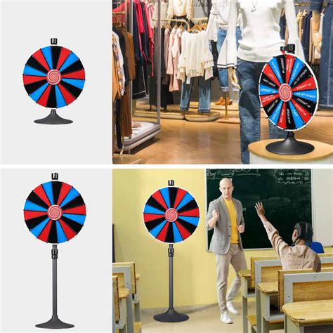 Winspin 24 Prize Wheel Custom 18 Slot Floor Stand Tabletop The