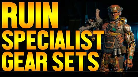 Black Ops RUIN Specialist Personalization Gear Sets How To Get Custom Armor YouTube