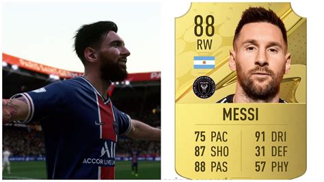 is lionel messi 88 rated in ea sports fc 24 viral card stats take over twitter