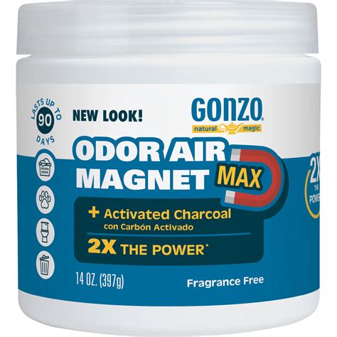 Gonzo Natural Magic Odor Air Magnet Max Fragrance Free 14 Oz Air Fresheners Household