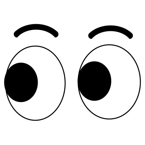 Cute Comic Cartoon Eyes On Transparent Background 17178077 Png