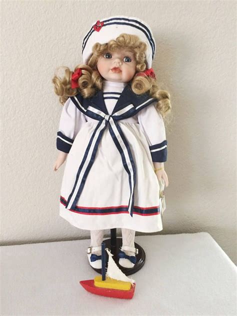 Geppeddo Girl Sailor 16 Doll Cindy Porcelain Etsy American Girl