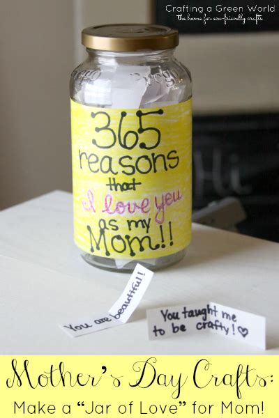 Homemade mason jar snow globe. Dear Mom: You're the Greatest. | Bluming Creativity