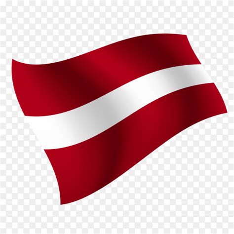 Latvia Flag Austria Flag Waving Vector On Transparent Background Png