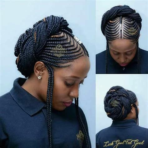 Short haircuts 2019 and all bob + pixie hair inspirations in our current article. Last 2019-2020 Ghana Braid Hairdo - Hairstyles 2u