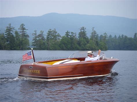 Classic wooden boat on Squam Lake, New Hampshire Rc Boats Plans, Free