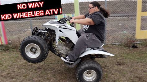 This typically does not happen instantaneously. KID WHEELIES ATV !! (For the first time ) | BRAAP VLOGS ...