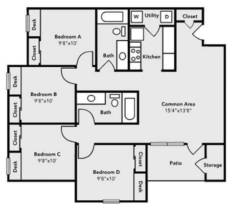 University Village Pricing And Floor Plans University Housing The