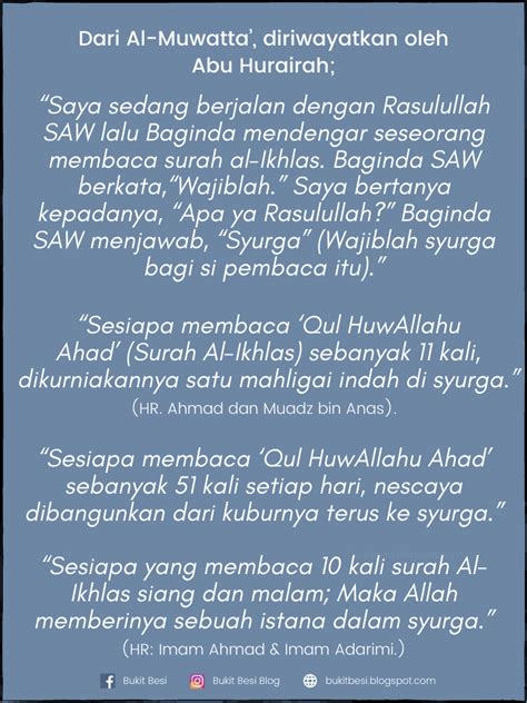 Semoga kita semua beroleh manafaatnya, insha allah. Surah Al-Ikhlas Rumi & Terjemahan (Kelebihan dan Fadhilat ...
