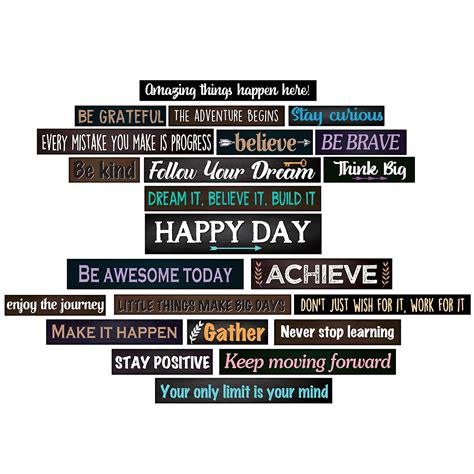Buy 23 Pieces Inspirational Bulletin Board Decorations Motivational