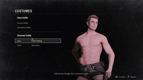 Leon Sexy Croft Clothing RESIDENT EVIL REMAKE YouTube
