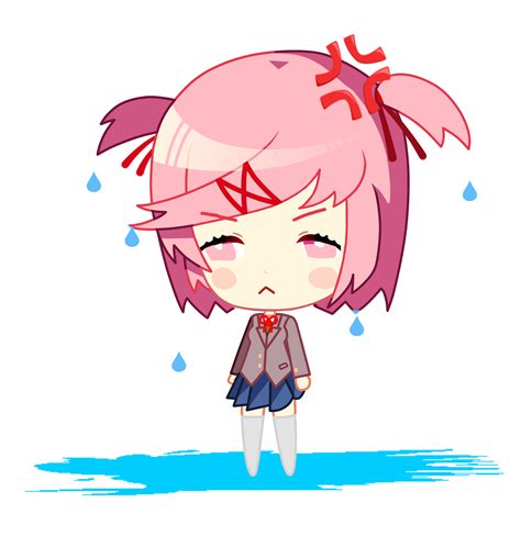 Chibi Natsuki But Shes Wet And Angry Rddlc