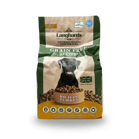 Naturally Healthy Food For Dogs Grain Free Recipe Rich In Turkey 15kg