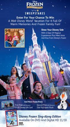 Enter the disney movie rewards shine, sparkle & dream sweepstakes for a chance to win a magical disney vacation to disneyland resort, including a night in the legendary dream suite! 12 Best Disney Movie Rewards images | Disney movie rewards ...