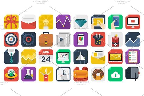 170 Awesome Flat Icons Creative Daddy