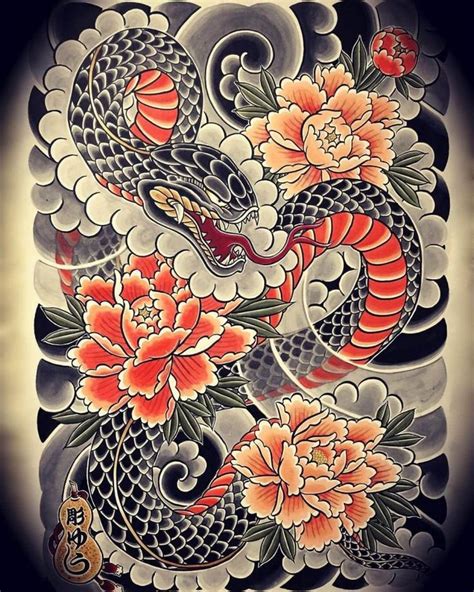 17 Japanese Snake Tattoo Designs And Ideas Petpress Japanese Snake