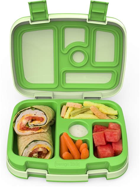 Bentgo Kids Leakproof Childrens Lunch Box Green By Bentgo