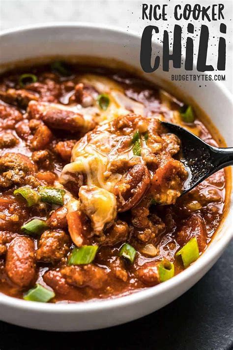 Rice Cooker Chili Step By Step Photos Budget Bytes