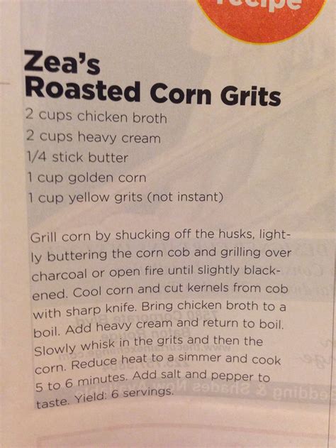 Cornbread, murrells inlet, south carolina. Zea's Roasted Corn Grits | Corn grits, Cooking recipes, Grits recipe