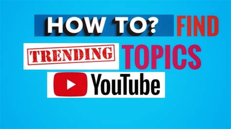 How To Find Trending Topics For Youtube Videos In Mobile Youtube