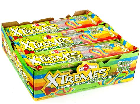 Airheads Xtremes Rainbow Berry Sour Belts 18 Ct • Oh Nuts®