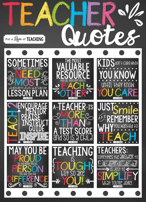 From studying and writing tests, to a thousand words of any teacher do not hurt much. Teacher Quotes and Motivational Posters Classroom Decor ...
