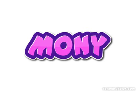 Mony Лого Бесплатный инструмент для дизайна имени от Flaming Text