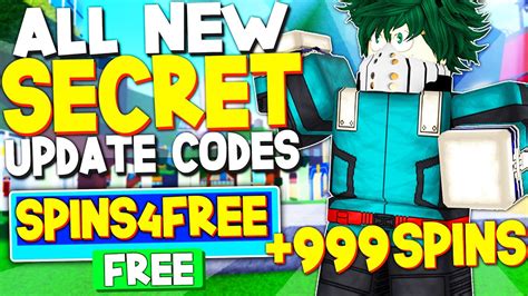 Even the newest release my hero mania made its place on the list of prominent roblox anime games. ALL 10 NEW *FREE SPINS* UPDATE CODES in MY HERO MANIA ...