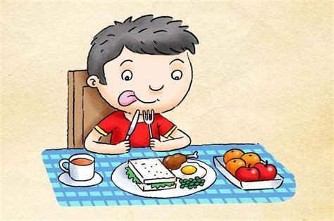 Gambar Kartun Orang Sedang Makan