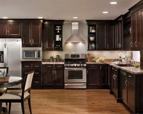 If you love the color of wood and want to build up a warm and luxurious environment in your kitchen, then cherry kitchen. This kitchen looks so elegant and modern, black cherry ...