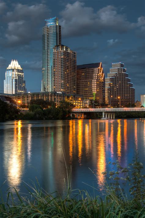 Downtown Austin At Dusk Dave Wilson Photography