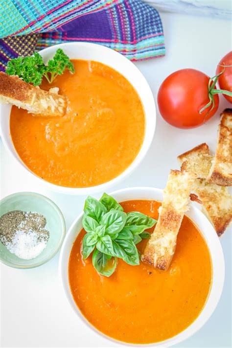Easy Tomato Carrot Soup Recipe Savory Thoughts