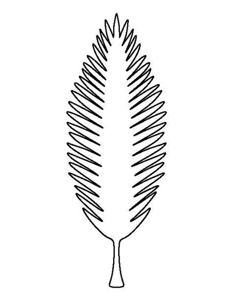 Older children could design a sun catcher and cut out the shape and attach the tacky back etc. Printable Coconut Tree Leaf Template
