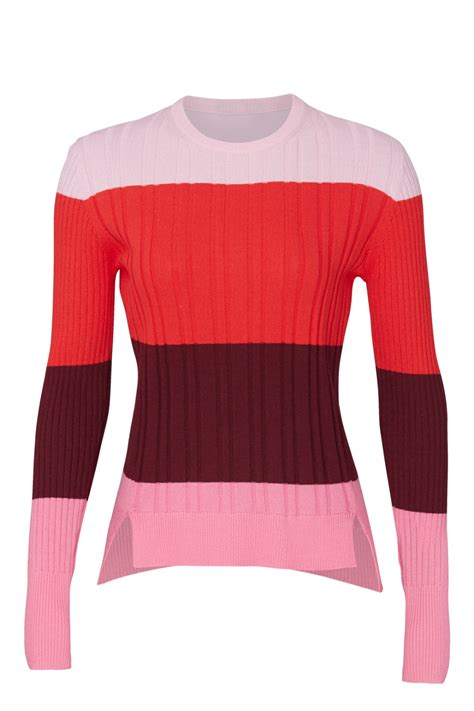 Tome Pink Colorblock Sweater Color Block Sweater Sweaters Color