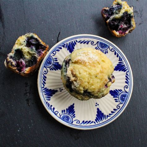 Baking Therapy Blueberry Sour Cream Muffins With Lemon