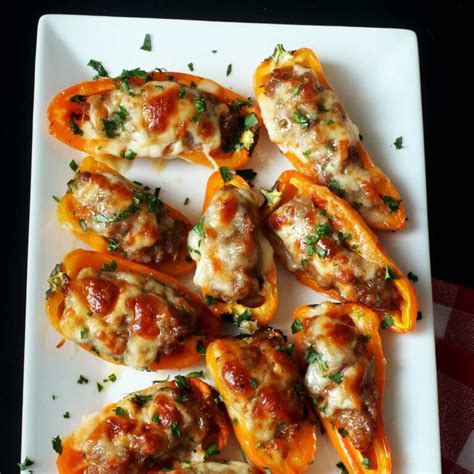 Stuffed Mini Peppers With Sausage 98 Centsserving Good Cheap Eats