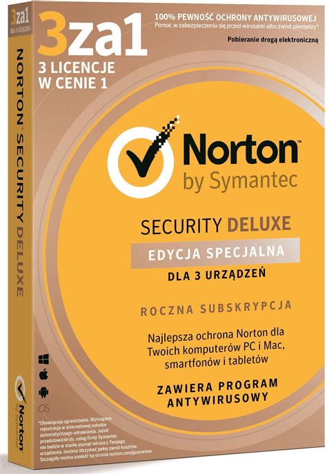 Symantec Norton Security Deluxe 30 Pl 1rok 1u 21384414 Ceny I