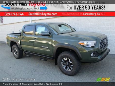 Army Green 2021 Toyota Tacoma Trd Off Road Double Cab 4x4 Trd