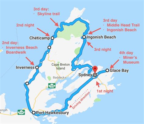 Printable Map Of Cape Breton