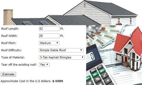 Roofing Cost Estimator Roofing Cost Calculator