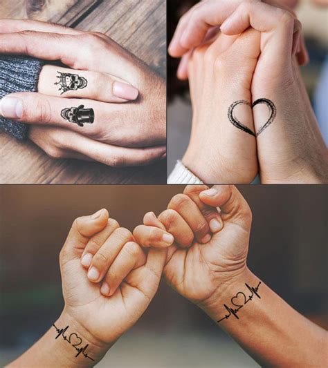 60 best matching and unique tattoos for couples couples tattoo designs finger tattoos for
