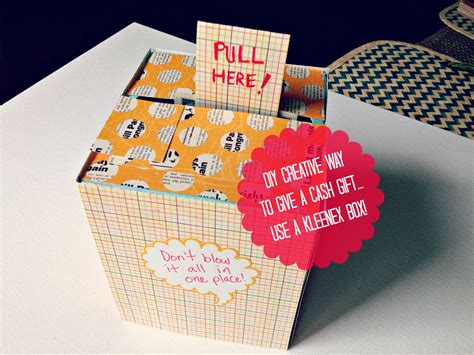 Check spelling or type a new query. DIY Creative Way To Give A Cash Gift (Using A Kleenex Box)