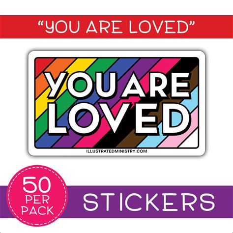 You Are Loved Stickers — Illustrated Ministry