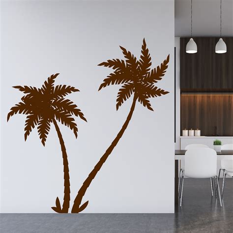 Palm Tree Vinyl Wall Decal 2 Trees 1489 Innovativestencils
