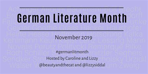 German Literature Month October 2019