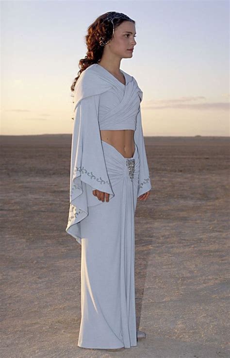 Padme Amidala White Dress Costume In 2021 Geek Fashion Outfits Star