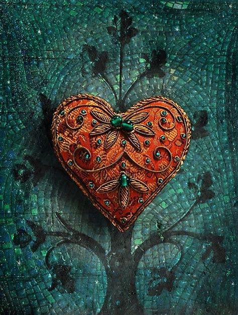 Elizabeth Burton Heart Mosaic Beautiful Heart I Love Heart Valentine