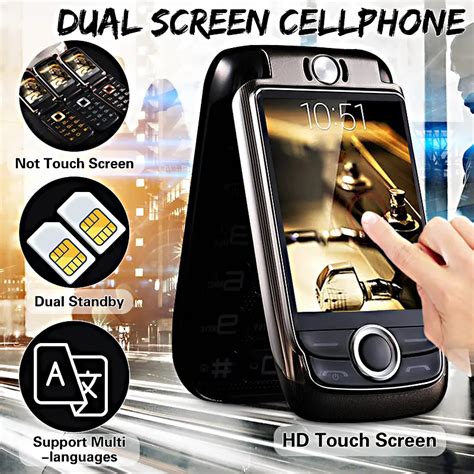 Blt V998 26 2000mah Dual Touch Screen Dual Sim Flip Feature Phone